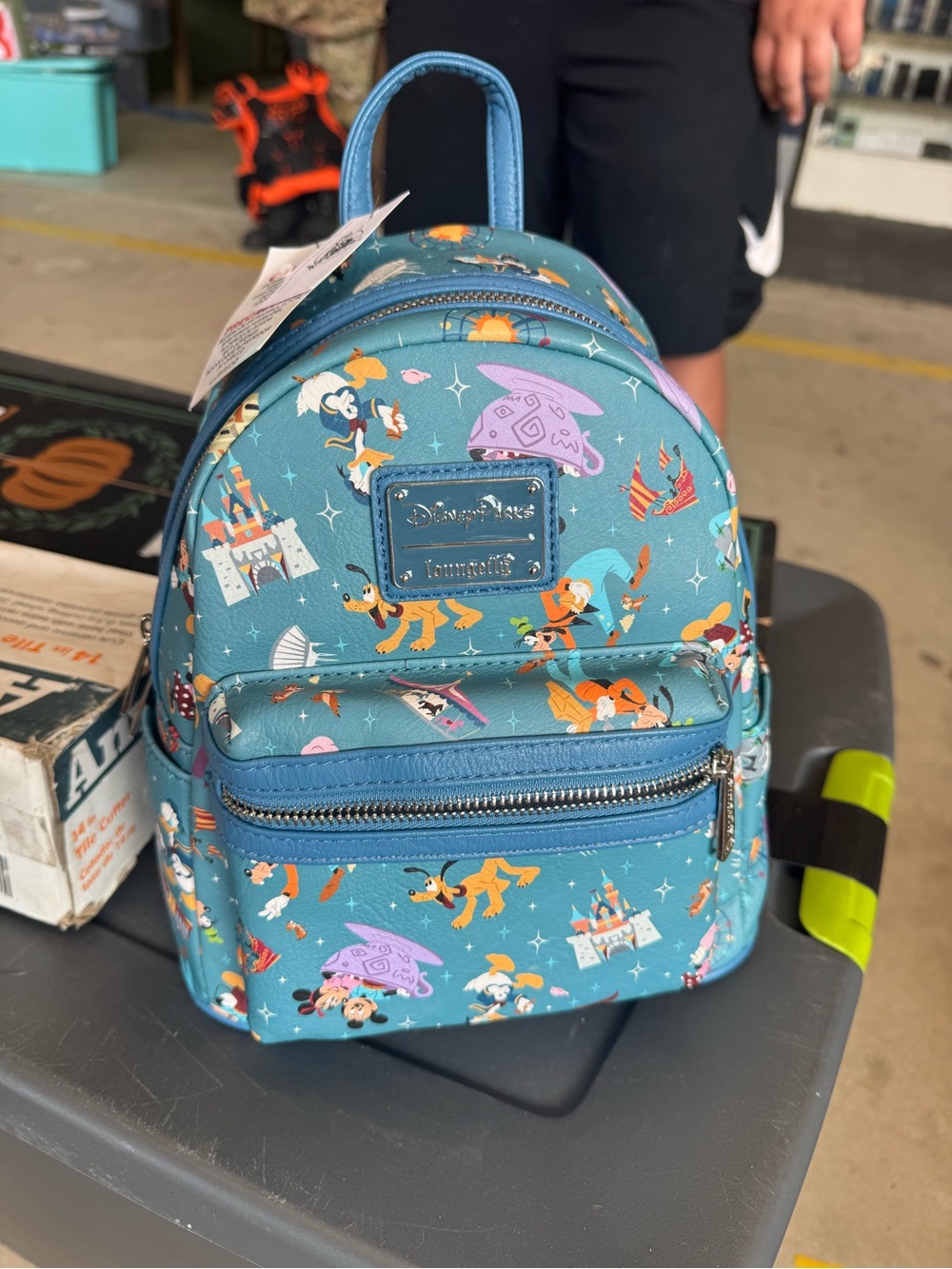 Disney Teal Character Mini Backpack - Picture 2 of 3